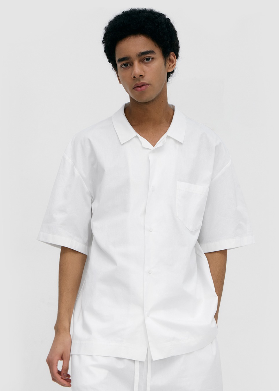Stay Pajamas Short Sleeve Shirt - True White