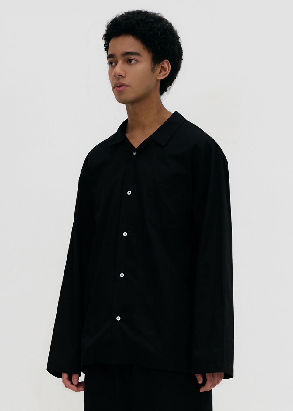 Stay Pajamas Long Sleeve Shirt - All Black