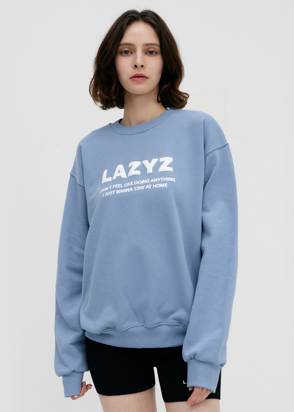 Lettering Logo Sweatshirts - Sky