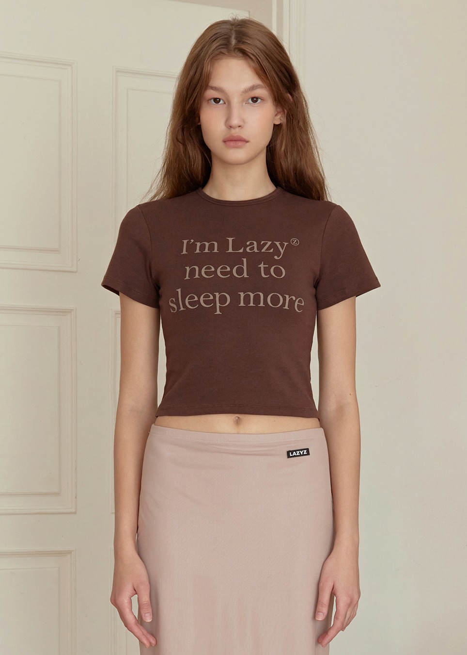 Sleep More Crop Short Sleeve T-Shirt (4colors)