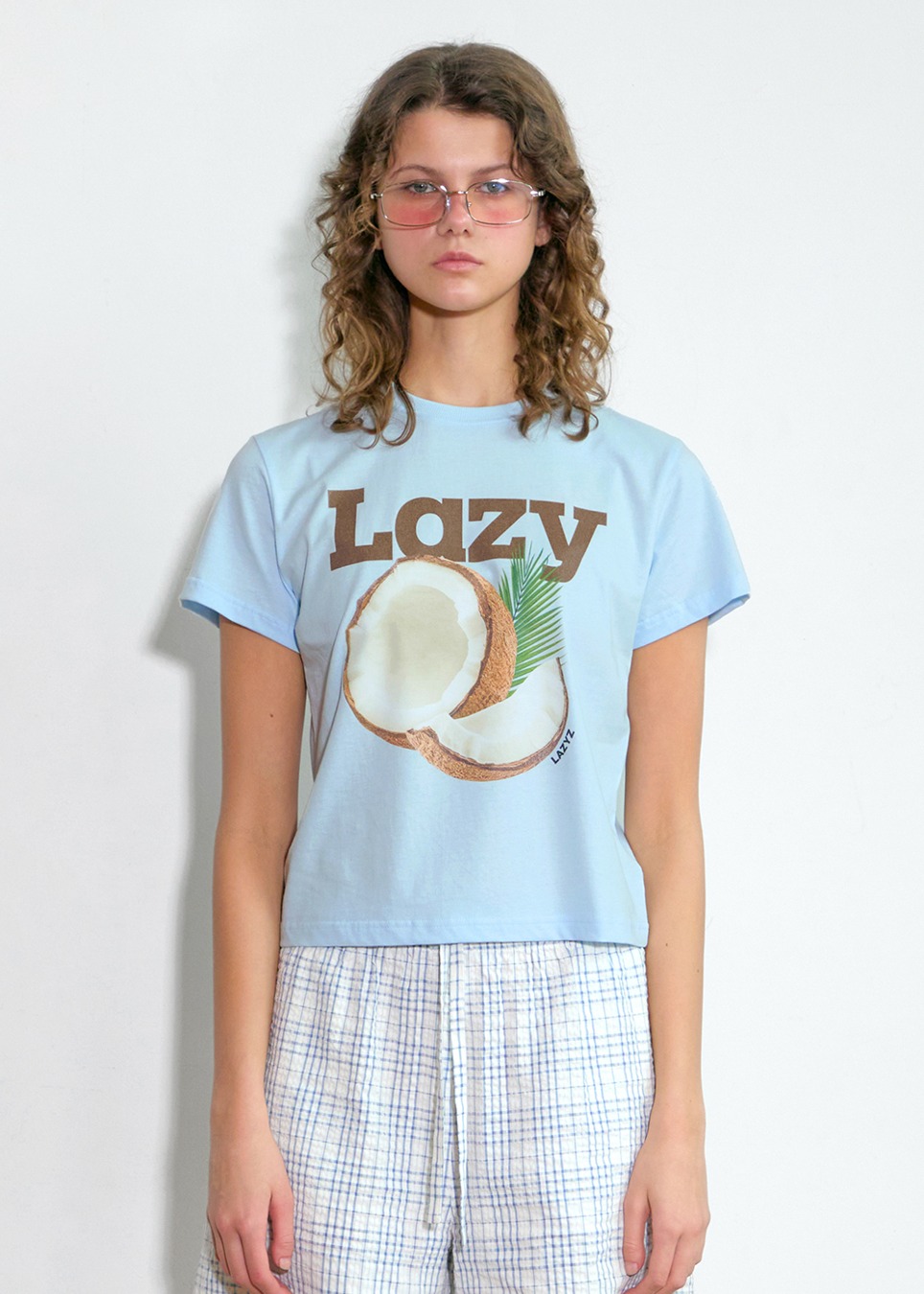Lazy Coconut Crop T-shirt (2color)